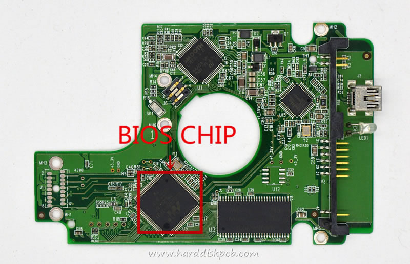 (image for) PCB 2060-701615-003, WD WD2500BMVU-11A04S0, 2061-701615-600 AD