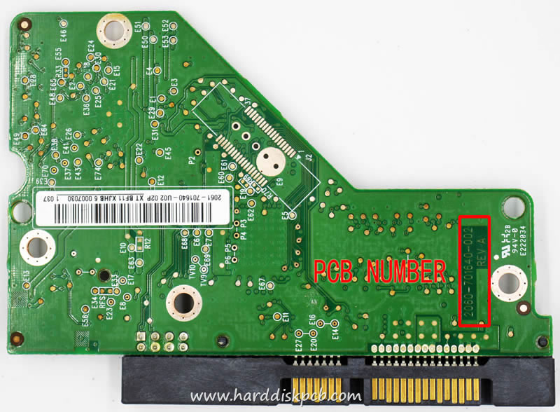(image for) PCB 2060-701640-002, WD WD15EADS-00P8B0, 2061-701640-202 03PD3