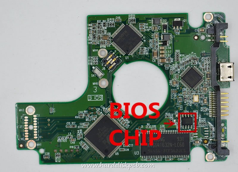 PCB 2060-701650-000, WD WD3200BMVV-11A1PS0, 2061-701650-000 08P - Click Image to Close