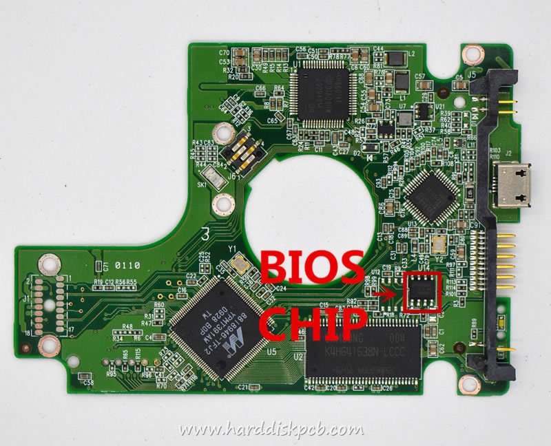(image for) PCB 2060-701675-004, WD WD5000BMVV-11GNWS0, 2061-701675-604 04P