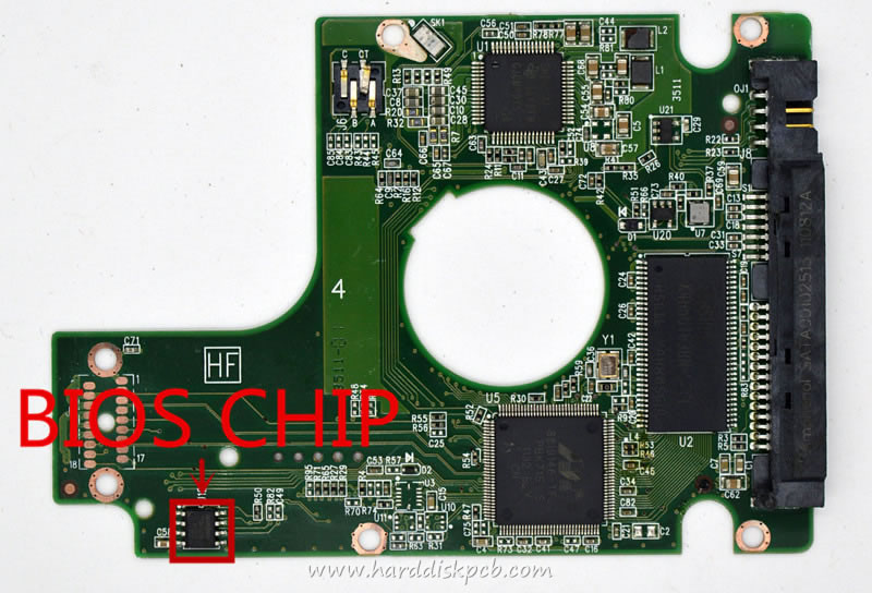 (image for) PCB 2060-771629-006, WD WD7500BPKT-75PK4T0, 771629-103 ABD34