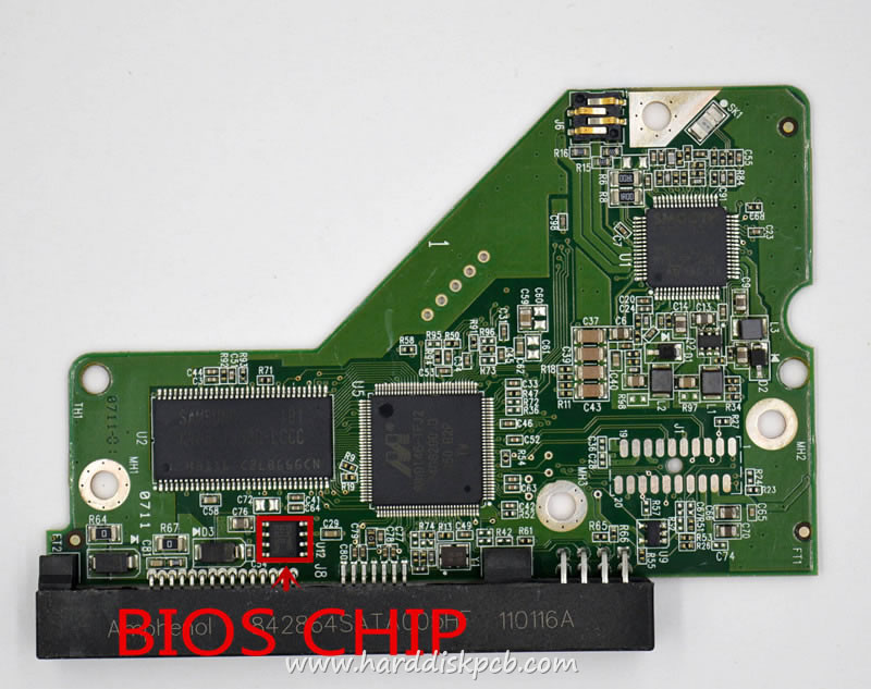 (image for) PCB 2060-771698-002, WD WD10EARS-00MVWB0, 2061-771698-802 08P