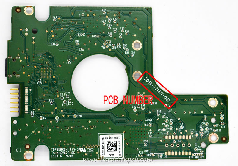 (image for) HDD PCB Western Digital Logic Board 2060-771817-001