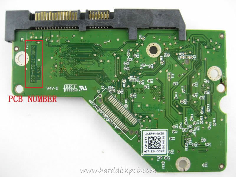 (image for) Western Digital HDD PCB Logic Board 2060-771824-005 REV A