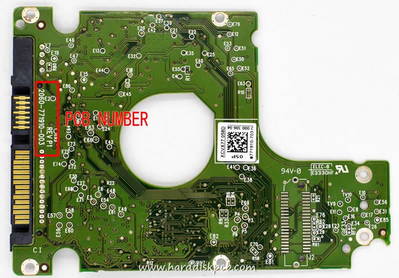 (image for) HDD PCB Western Digital Logic Board 2060-771910-003