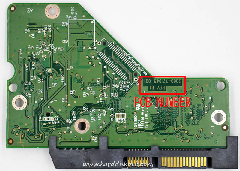 (image for) PCB 2060-771945-001, WD WD10EURX-61C57Y0, 771945-601 AD - Click Image to Close