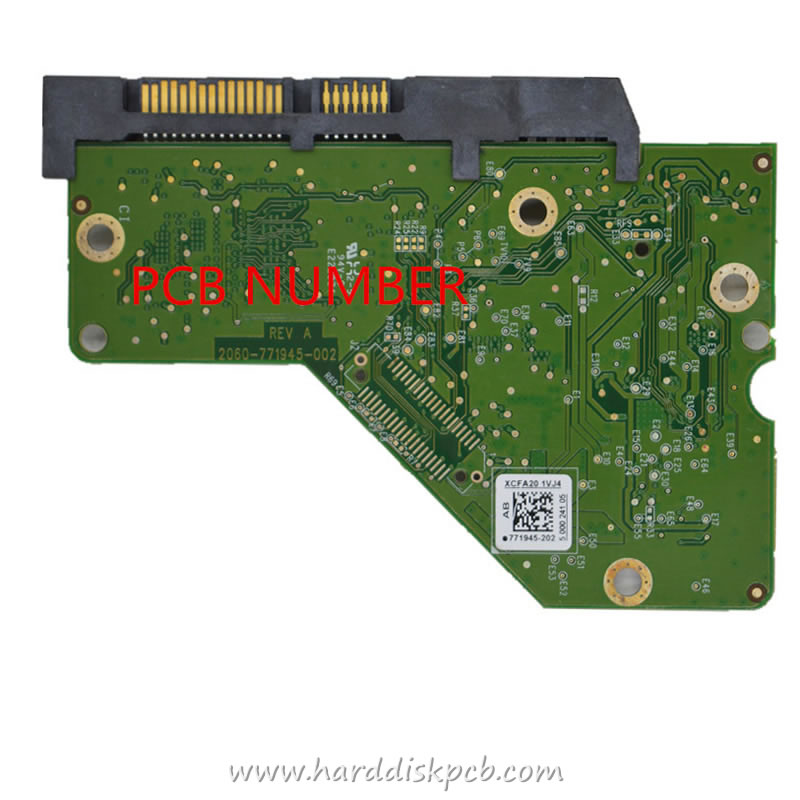 (image for) PCB 2060-771945-002, WD WD30PURX-64P6ZY0, 771945-H02 AC