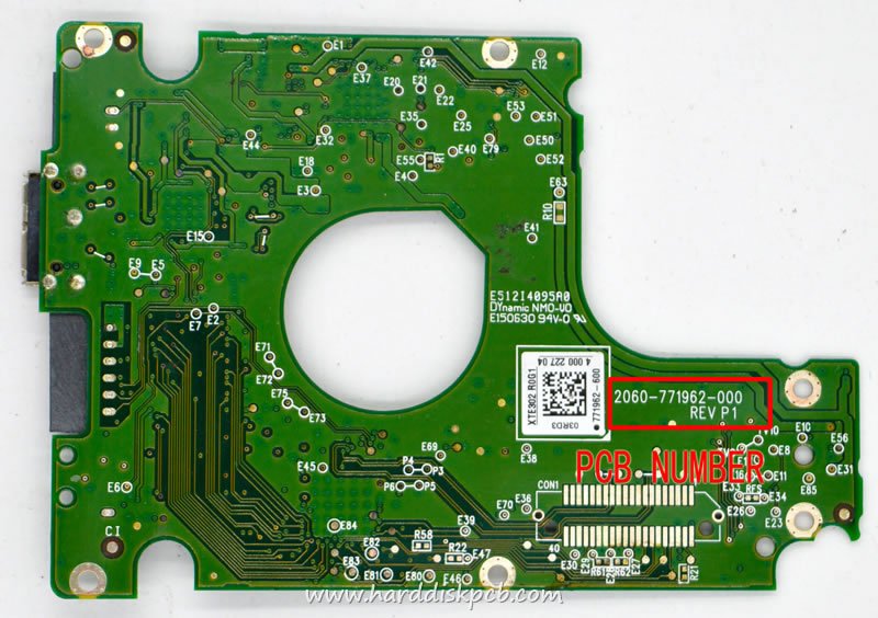 PCB 2060-771962-000, WD WD5000LMVW-11VEDS6, 771962-000 01PD9 - Click Image to Close