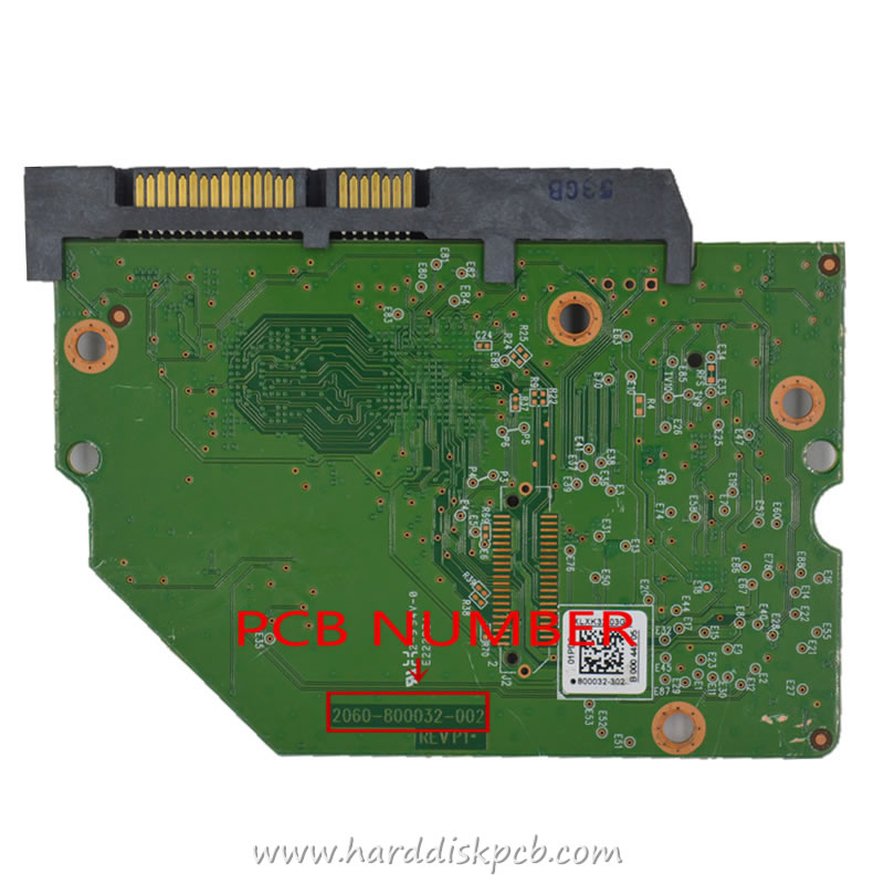 Western Digital HDD PCB Logic Board 2060-800032-002 REV P1