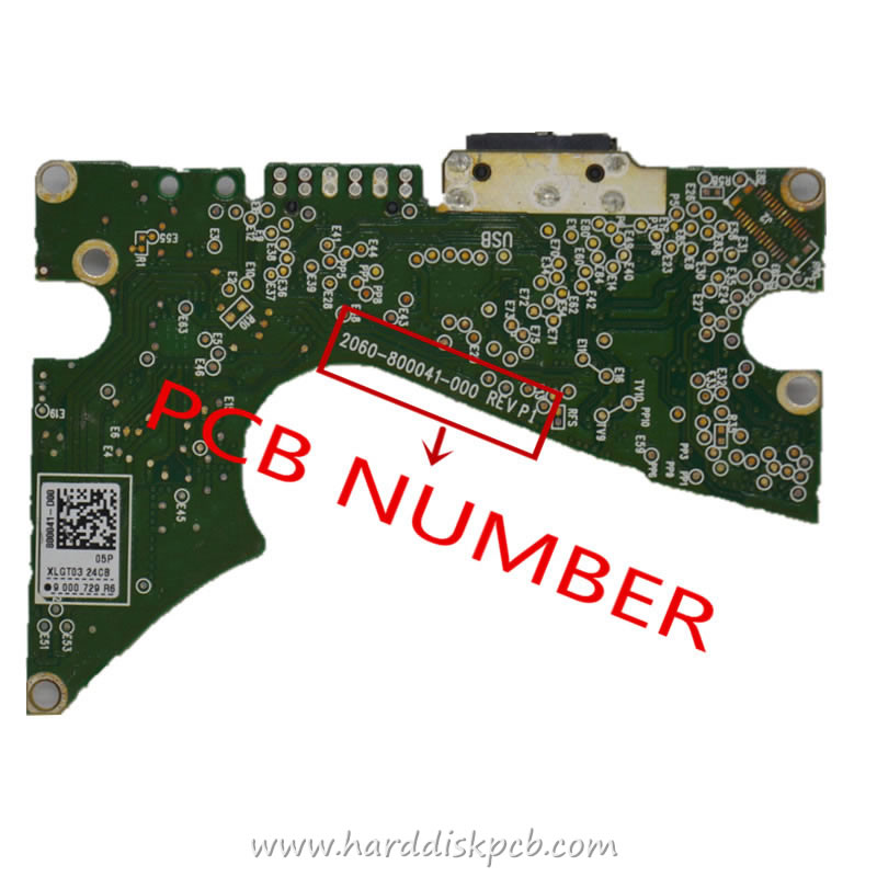 Western Digital HDD PCB Logic Board 2060-800041-000 rev p1