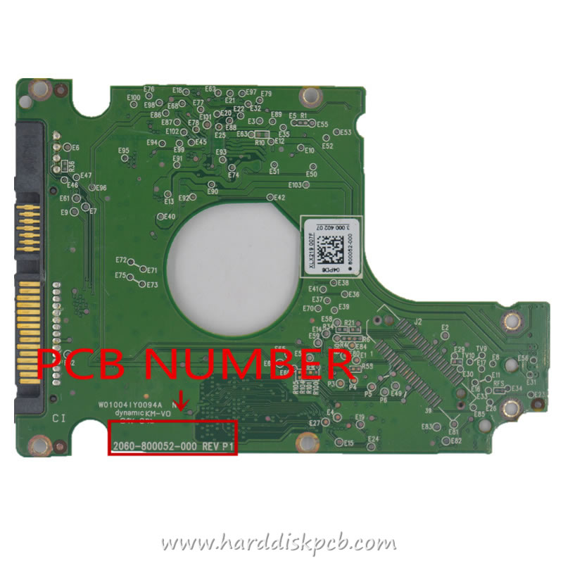 Western Digital HDD PCB Logic Board 2060-800052-000 REV P1
