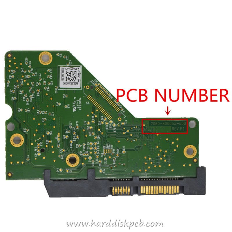 (image for) Western Digital HDD PCB Logic Board 2060-800055-000 REV A