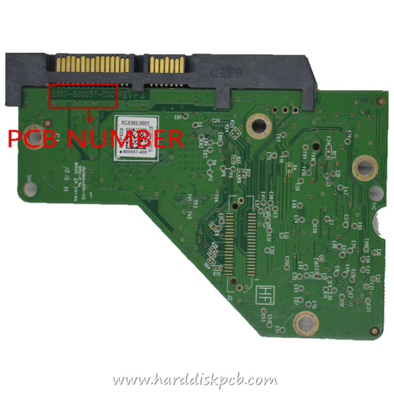 Western Digital HDD PCB Logic Board 2060-800057-000 REV P2