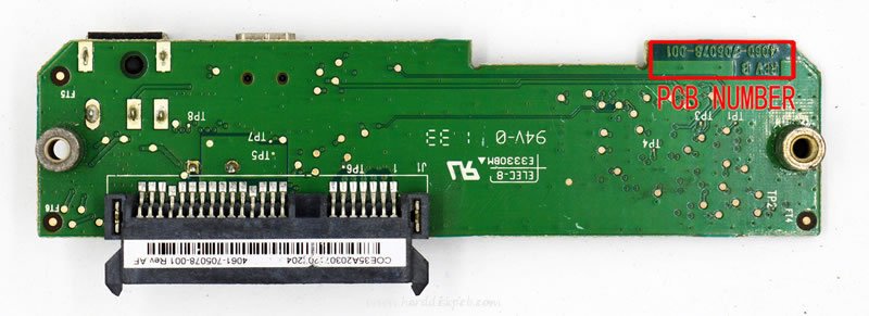 (image for) HDD PCB Western Digital Logic Board 4060-705078-001